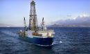 Research vessel JOIDES Resolution off the coast of Hawaii