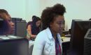 girls working on the computer