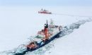 U.S. Coast Guard Cutter Healy and the German research icebreaker Polarstern