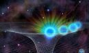 star known as S0-2 (the blue and green object in this artist's rendering)