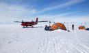 Photo of the researchers' field camp in Greenland.