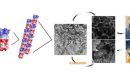 illustration of how an engineered Q protein self-assembles to form fiber-based hydrogels at low temperature