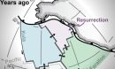 plate tectonic reconstruction of western North America 60 million years ago