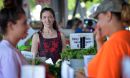 Robin Dodsworth and people at a market