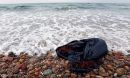 plastic bag near the ocean