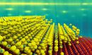 artist's conception of the single-crystal alkali antimonides photocathode