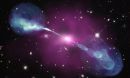 jets of plasma at the center of a black hole
