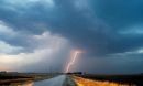 intense lightning