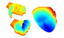 LIDAR millimeter-scale features on hands and a human face