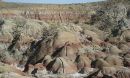 red, purple and orange Paleocene-Eocene Thermal Maximum soil horizons