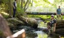 researchers are at Longfellow Creek, an urban creek in the Seattle area