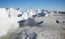 Sea ice pressure ridge