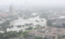 Aerial view of post-Harvey flooding in Houston.
