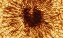 the first sunspot image taken on January 28, 2020 by the NSF's Inouye Solar Telescope's Wave Front Correction context viewer