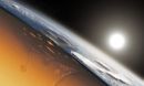 an artistic cross-section of Earth's crust