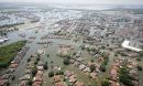 aerial view of a flooded city