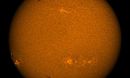 a large sunspot, predicted by NSO scientists
