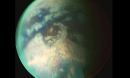 a composite visible/infrared view of Titan.