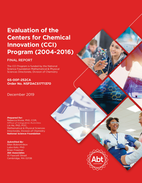 Report cover of 	 Evaluation of the Centers for Chemical Innovation (CCI) Program (2004 - 2016)