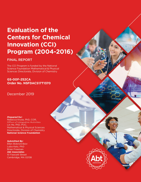 Report cover of Evaluation of the Centers for Chemical Innovation (CCI) Program (2004 - 2016)