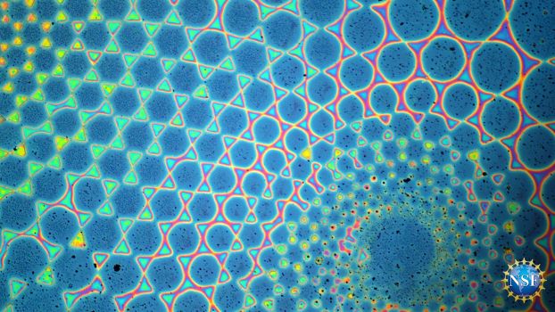 abstract Intricate polymer brush patterns