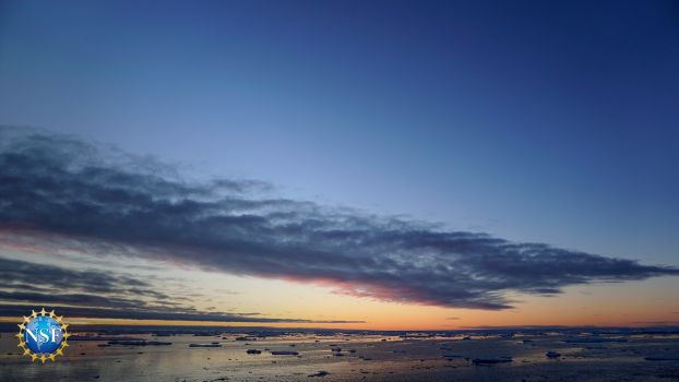 landscape of water and blue skies