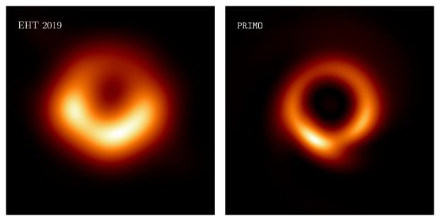 Comparison of EHT and EHT Reconstructed with PRIMO