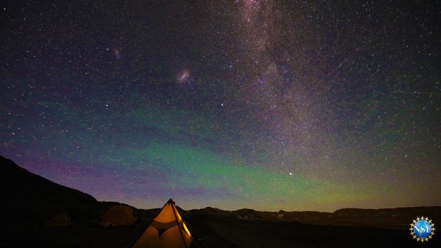 Antarctic galaxy sky