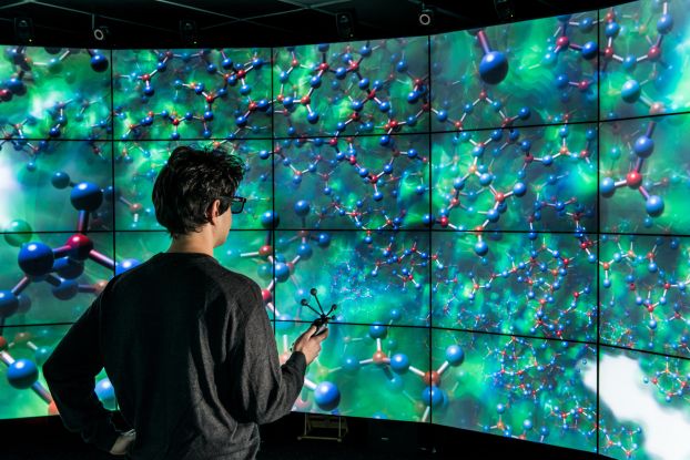 Simulation in the CAVE2 system, a next-generation, large-scale, virtual environment