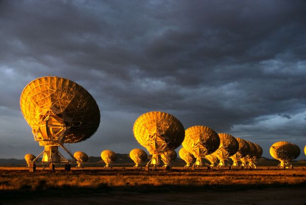 A series of telescopes in the desert