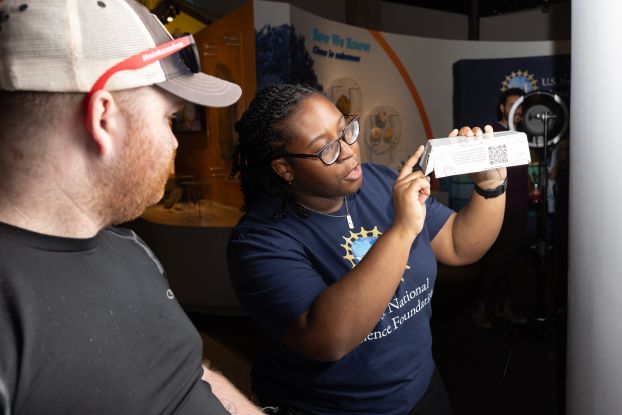 Eclipse outreach at the Perot Museum in Dallas