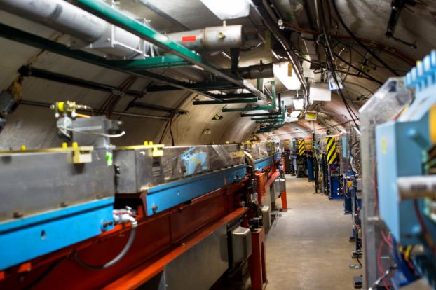 Equipment in a tunnel.