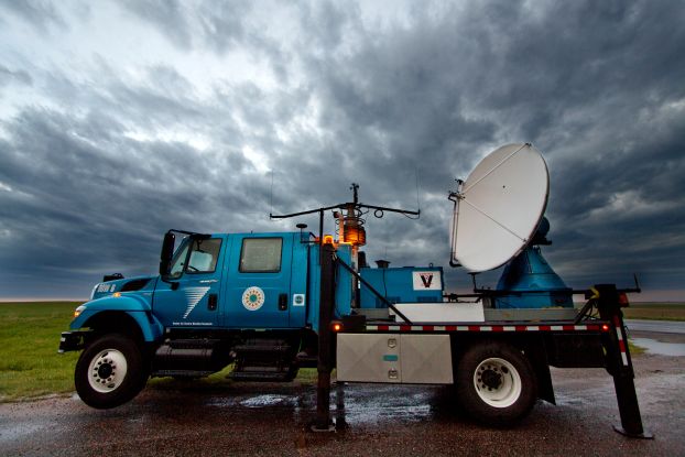 A Doppler on Wheels mobile radar truck parked in Kansas, May 6, 2010