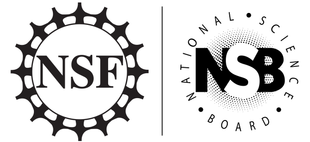 NSF and NSB black and white logo PNG