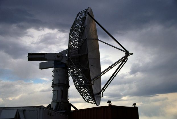 clouds surrounding portable radar