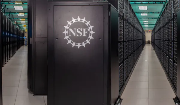 supercomputers with the NSF logo emblem