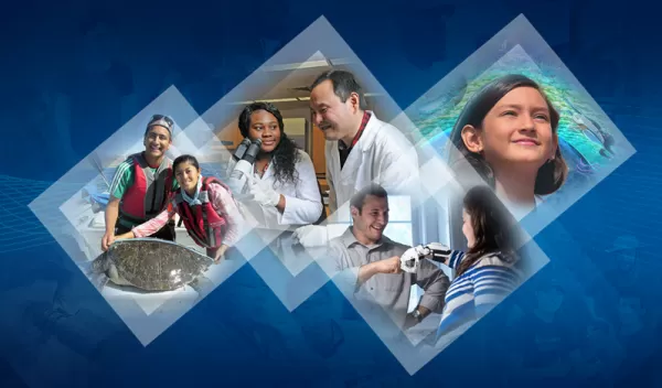 collage of EDU students and teachers