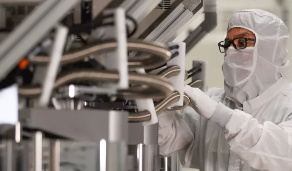 man in a science bunny suit