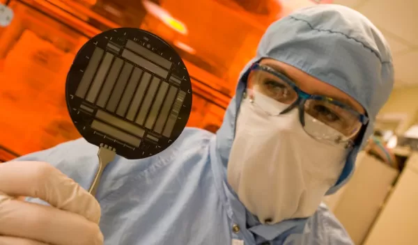 scientist in a lab suit