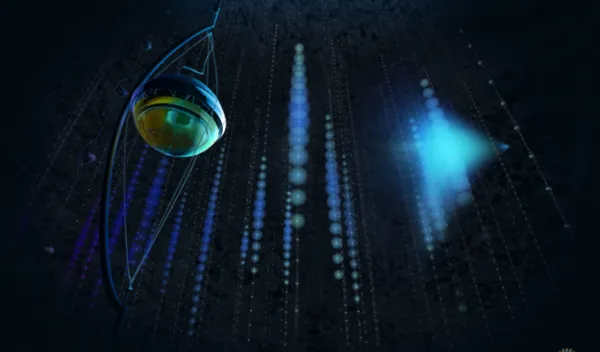 neutrino interacting with polar ice