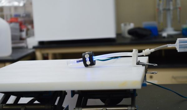 robotic machine on table