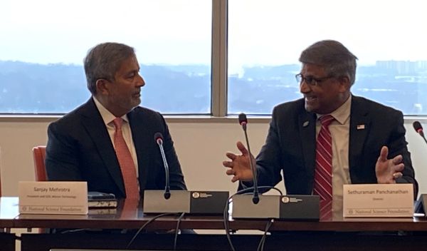 Dr. Panch with Micron CEO Sanjay Mehrotra
