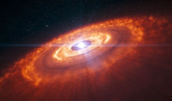 graphic of a universe forming