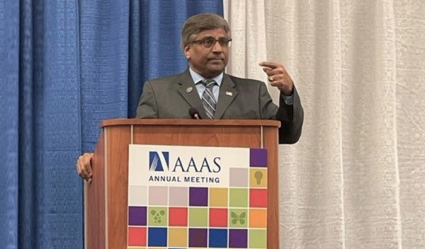 Director Panch at a AAAS meeting