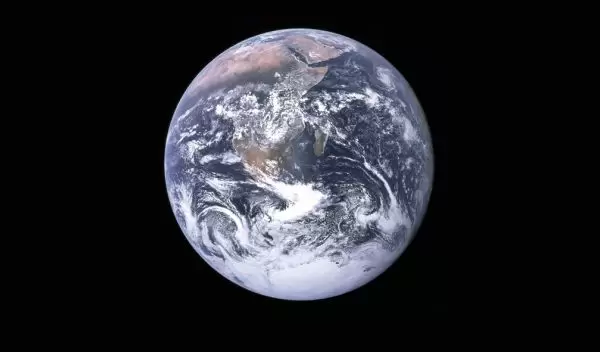 earth globe in space