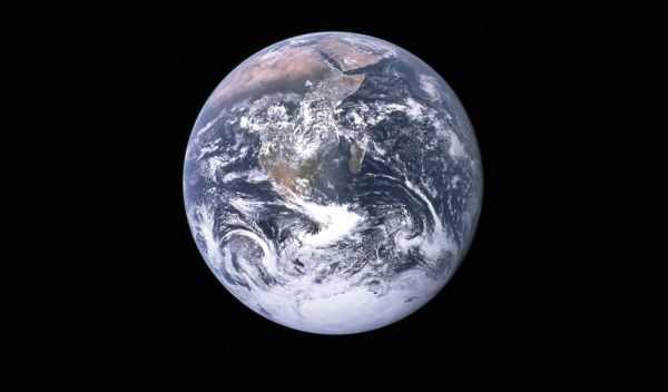 earth globe in space
