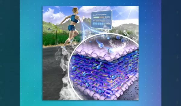 New biosensor features superhydrophobic material that measures sweat vapor without absorbing water.