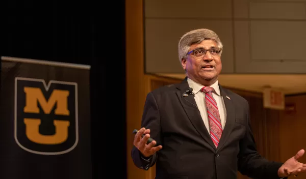 NSF Director Panchanathan delivers the first lecture in a new series at the University of Missouri.