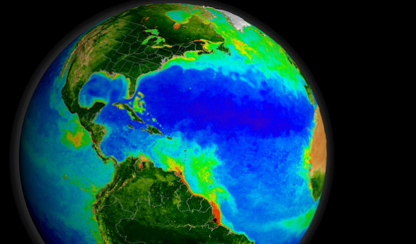 Earth render from far