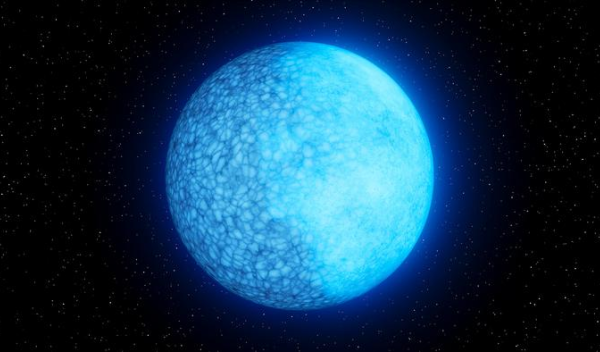 This artist's concept shows the two-faced white dwarf nicknamed Janus.